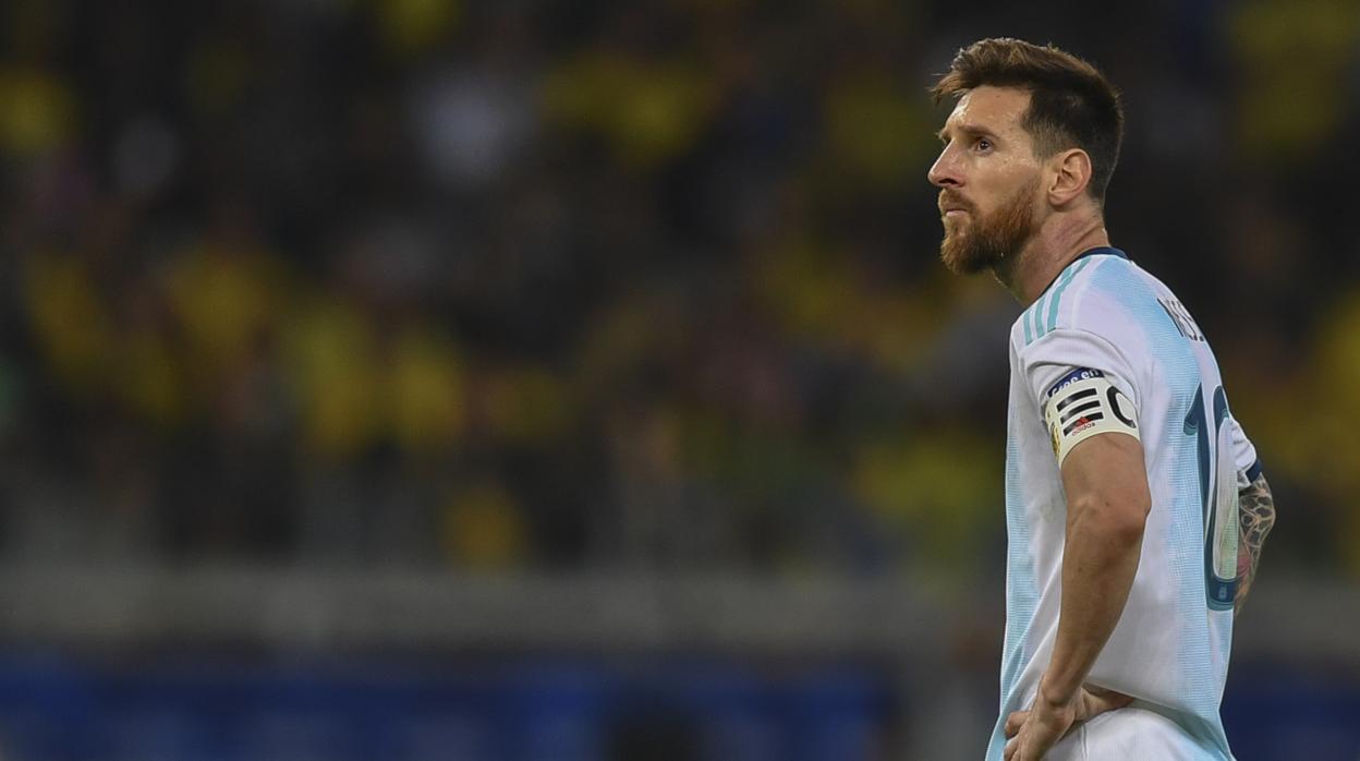 Leo Messi tras caer eliminado ante Brasil