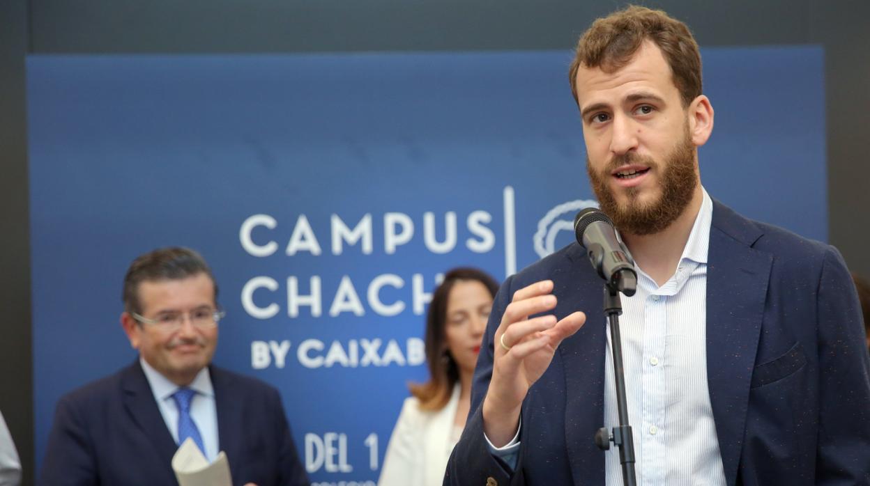 Sergio Rodríguez, durante la presentación de su campus