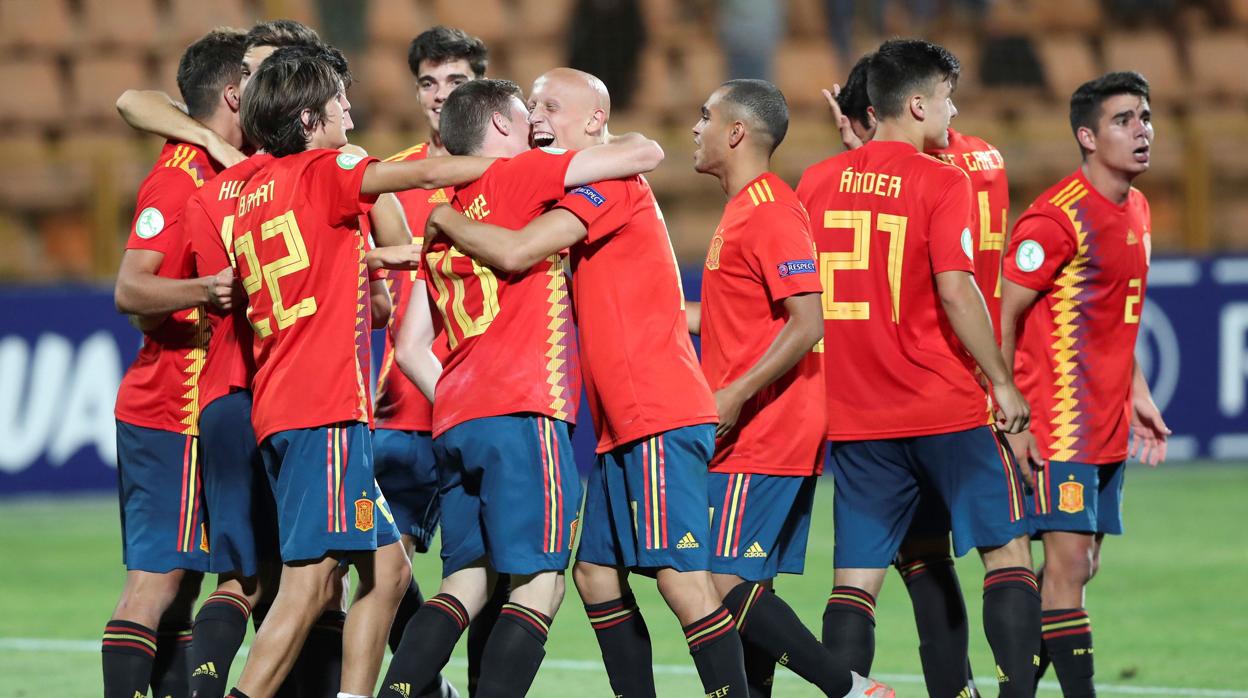 España celebra el pase a la final