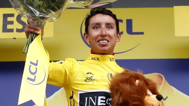 Egan Bernal, tercer colombiano que viste el maillot amarillo