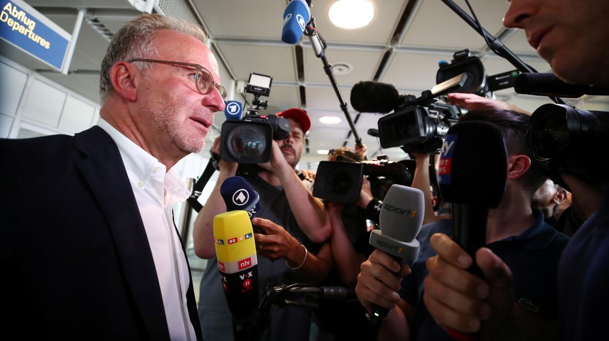 Rummenigge, ante la prensa