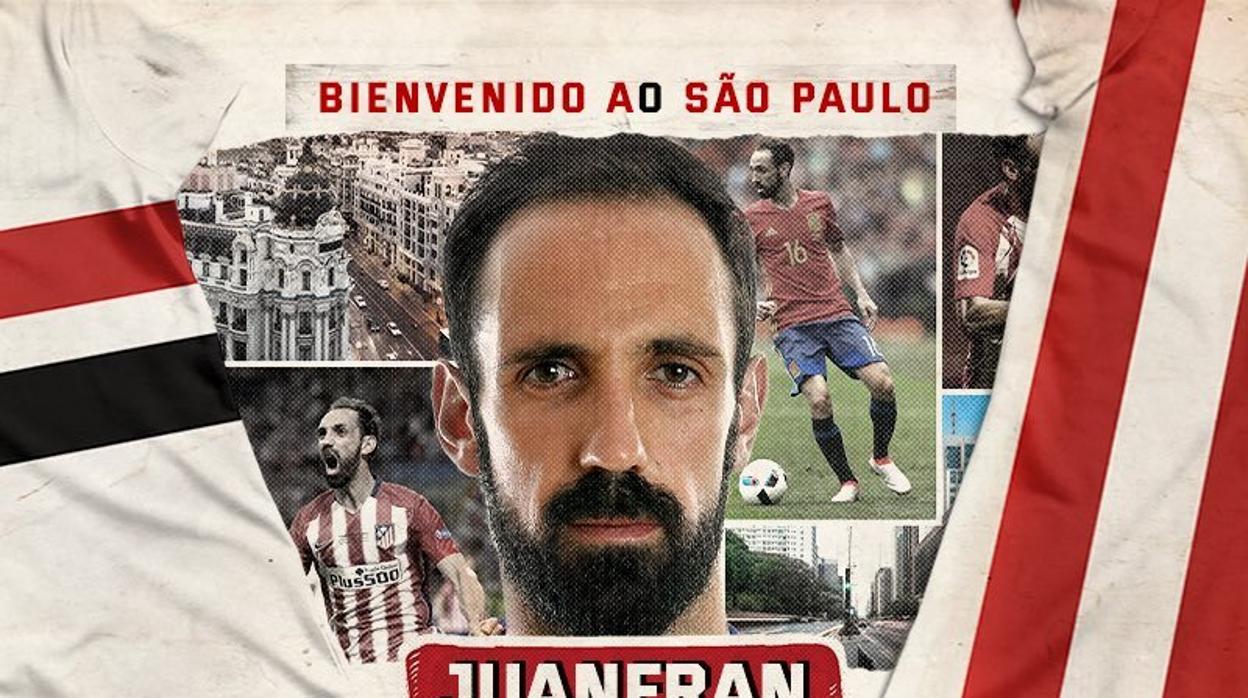 La bienvenida de Juanfran al club brasileño