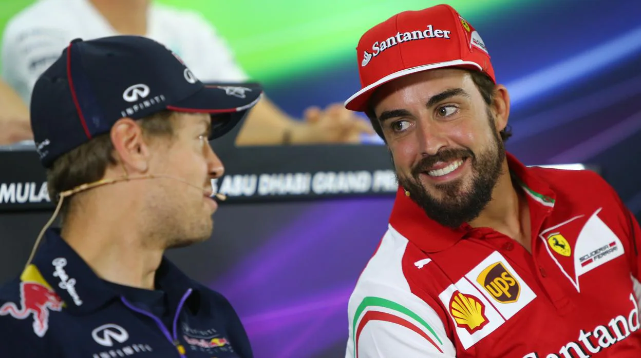 Vettel y Alonso, cuando estaban en Red Bull y Ferrari