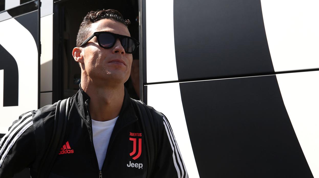 Cristiano Ronaldo, durante un desplazamiento de la Juventus