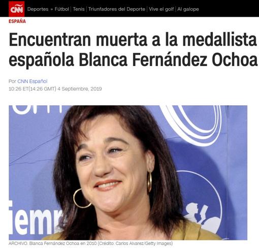 Las reacciones de los medios internacionales a la muerte de Blanca Fernández Ochoa