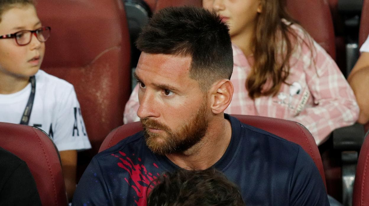 Messi, en el Camp Nou