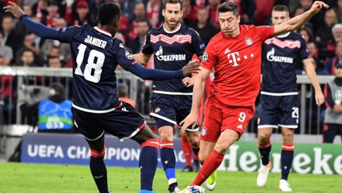 El Bayern debuta con goleada ante un rocoso Estrella Roja