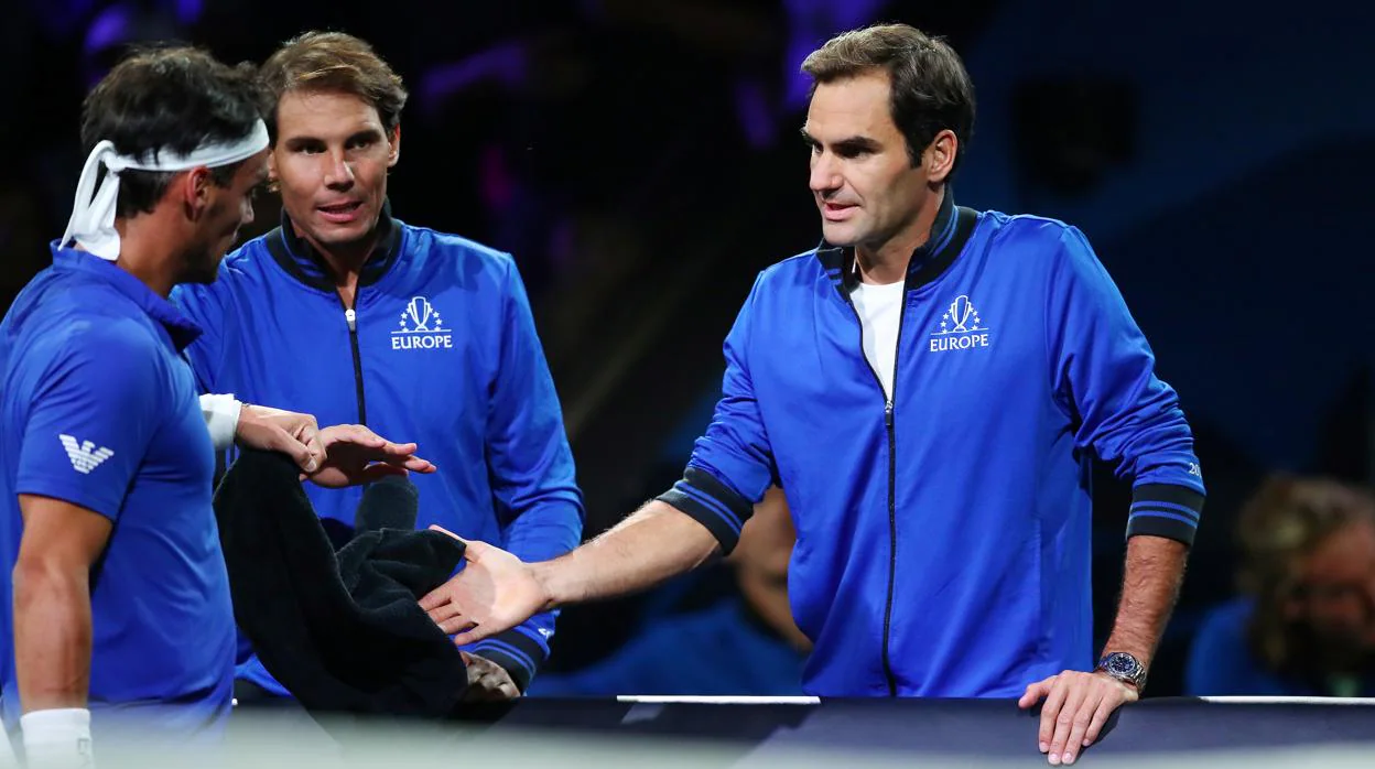 Nadal y Federer arropan a Fognini