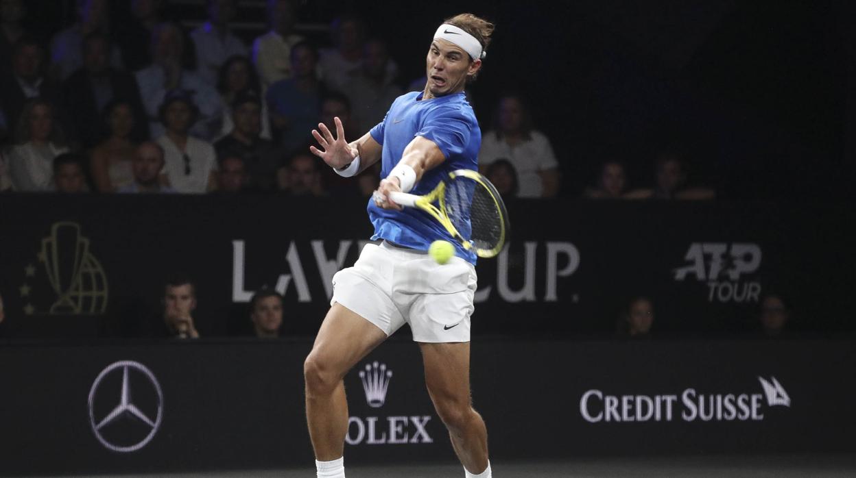 Nadal, durante la Laver Cup