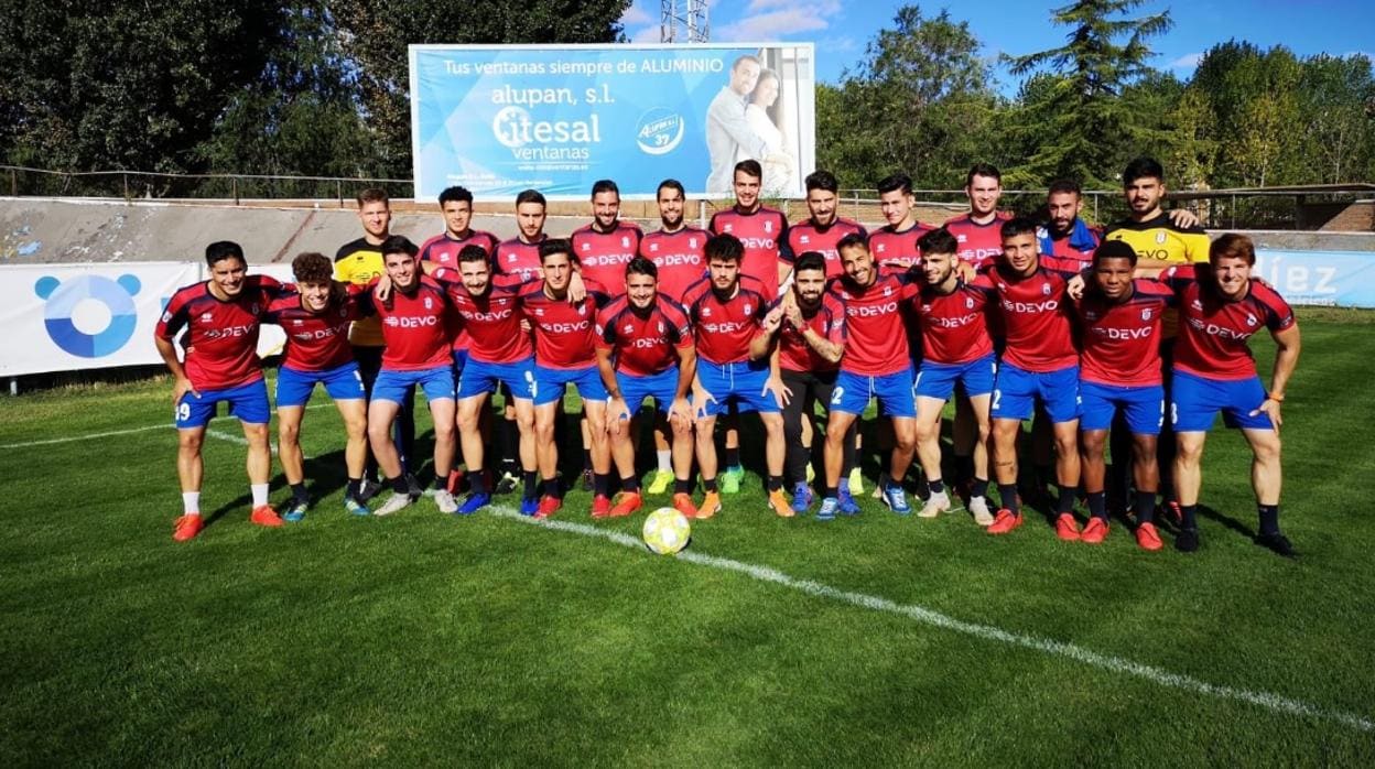 La plantilla del Real Ávila, club de Tercera división