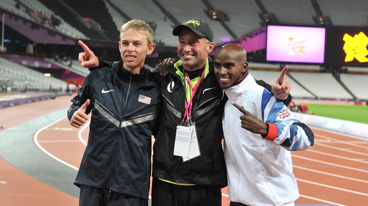 El preparador de Mo Farah probaba el dopaje con sus hijos