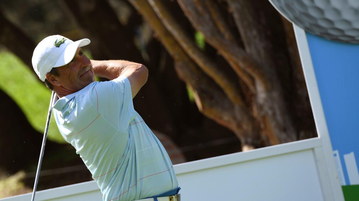 Jose Mari Olazabal, ayer en el Club de Campo Villa de Madrid