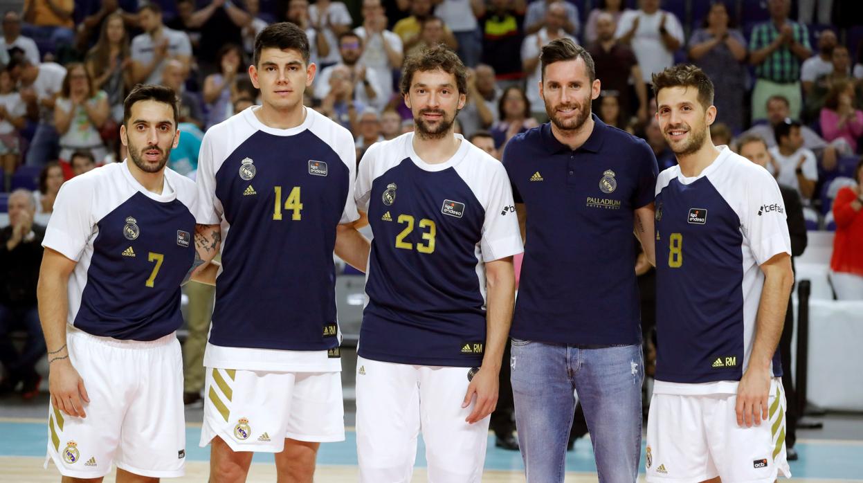 Los madridistas Campazzo, Deck, Llull, Rudy y Laprovittola