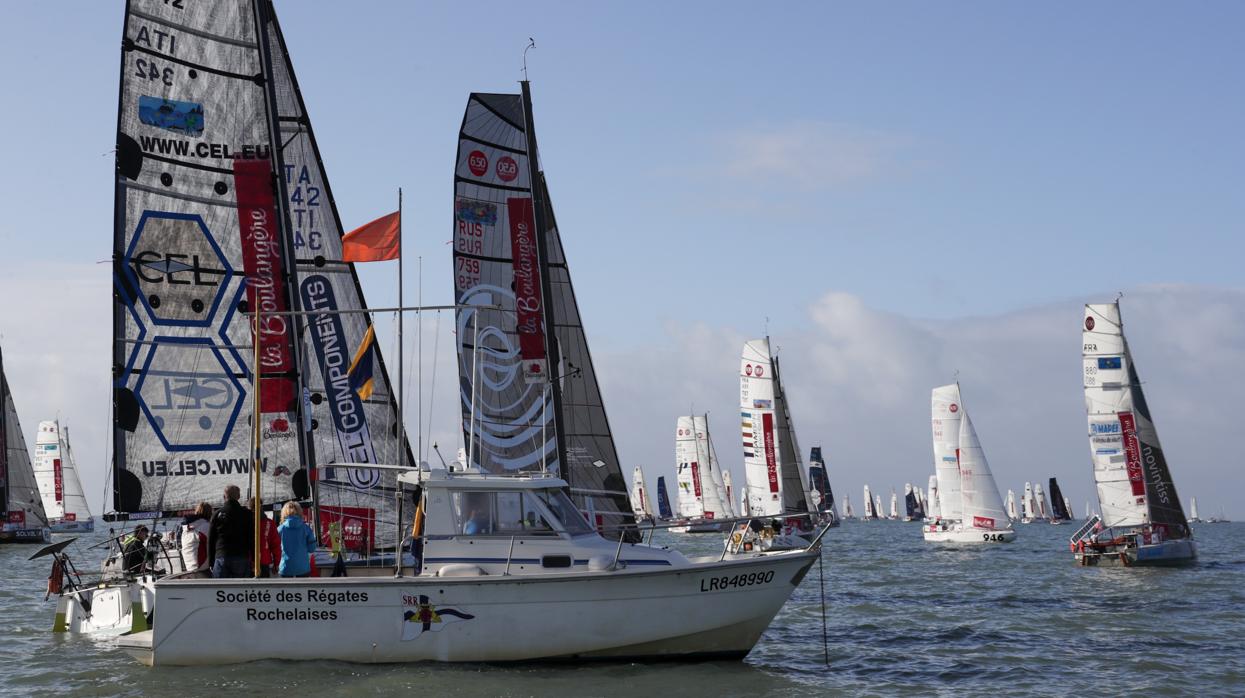 Primeras millas de la Mini-Transat La Boulangère