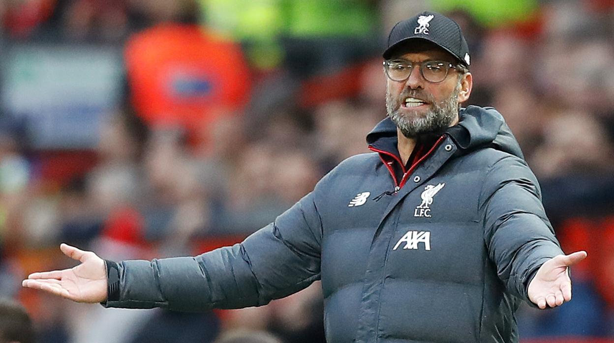 Jürgen Klopp, durante el United-Liverpool