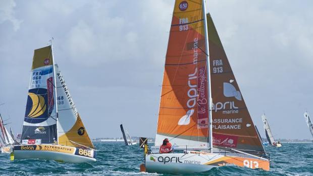 La bahía de las Palmas de Gran Canaria campo de regata para los Mini 650