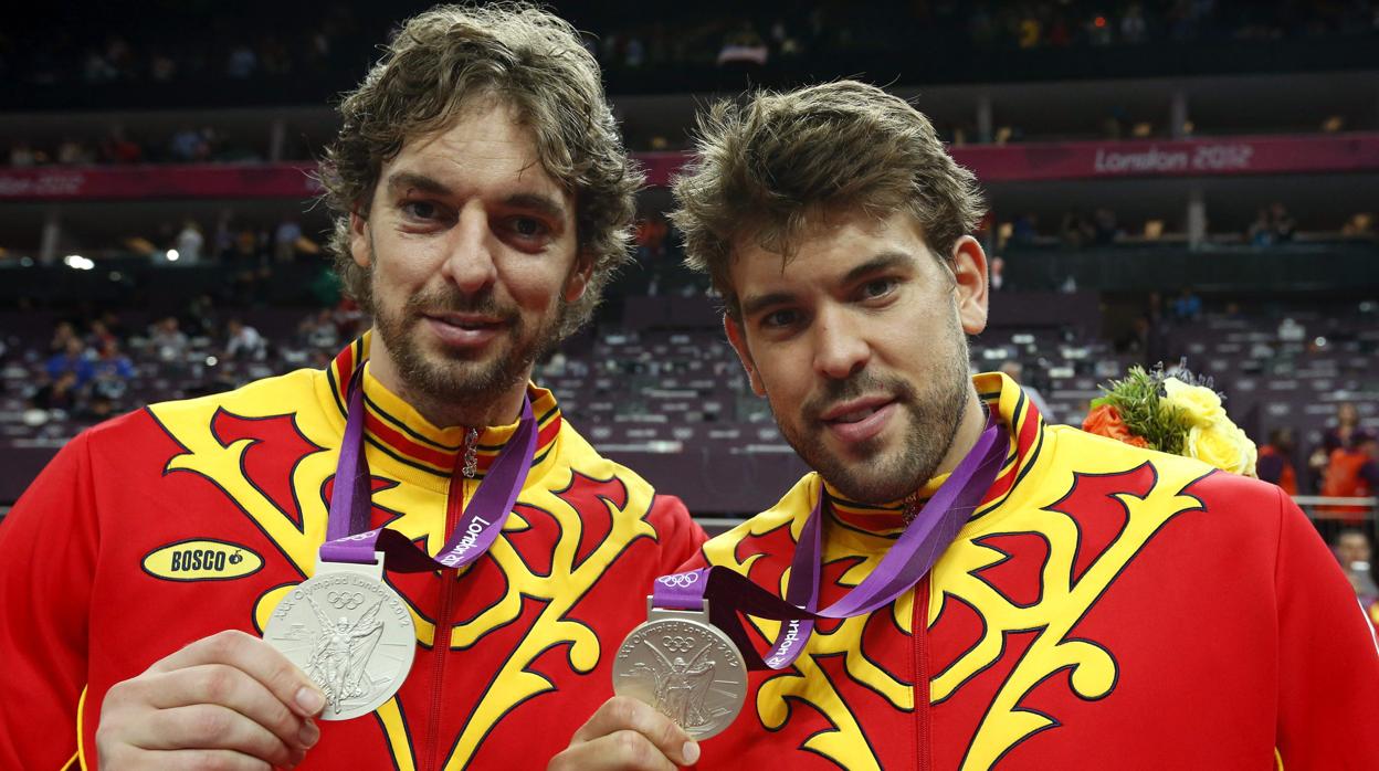 Pau y Marc gasol, en los Juegos de Londres 2012