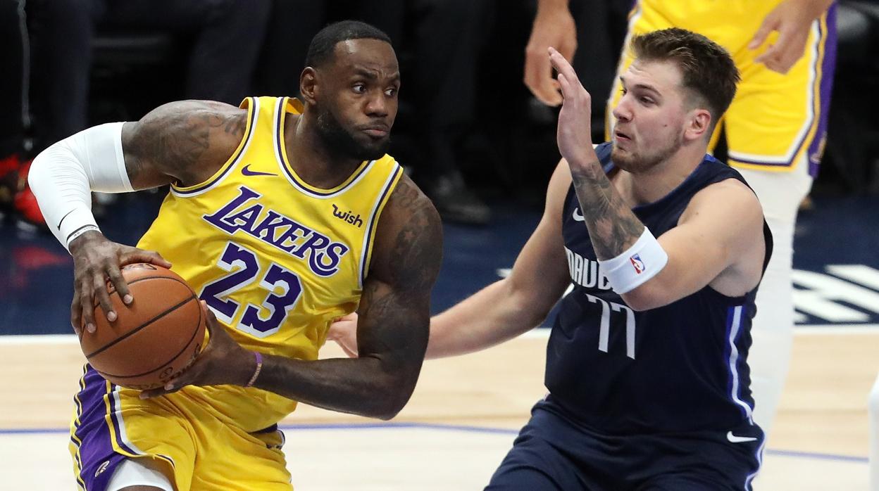 Así fue la doble exhibición de Lebron y Doncic que está dando la vuelta al mundo