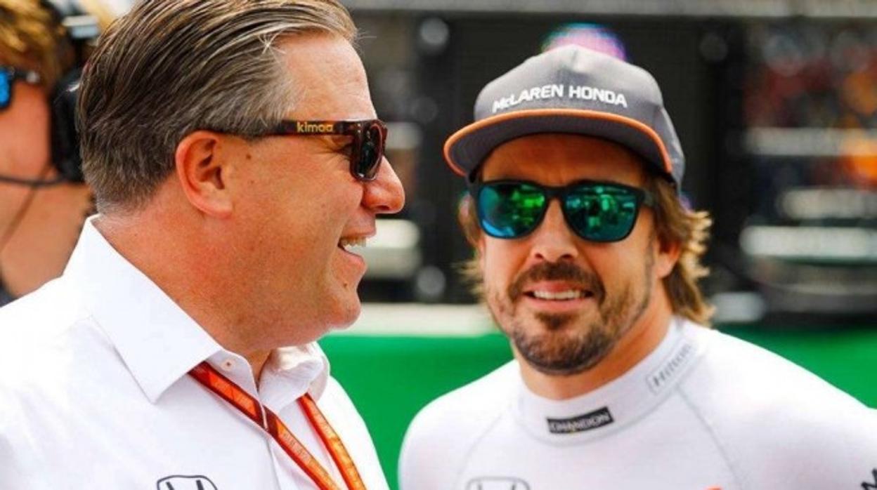 Zak Brown dice que McLaren no tiene sitio para Alonso