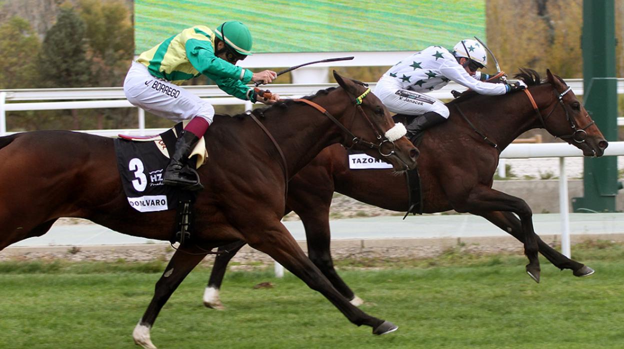 «Tazones» ganando el Gran Premio Nacional