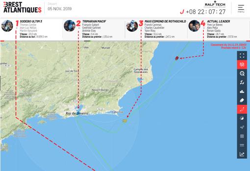 Alex Pella resume desde el «Actual Leader 2» la primera semana de la Brest Atlantiques