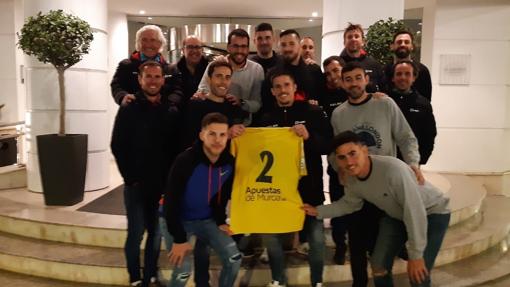 Los jugadores de El Palmar, en su visita a Ceuta