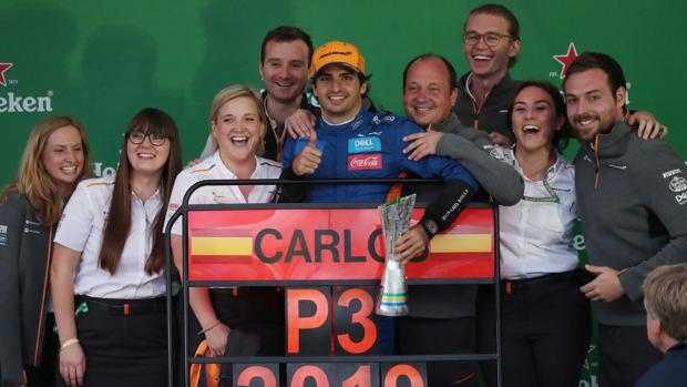 Carlos Sainz consigue su primer podio en la Fórmula 1