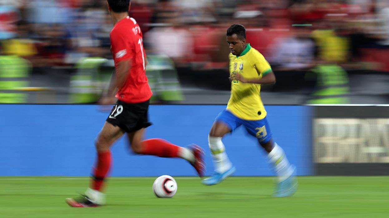 Rodrygo, con Brasil