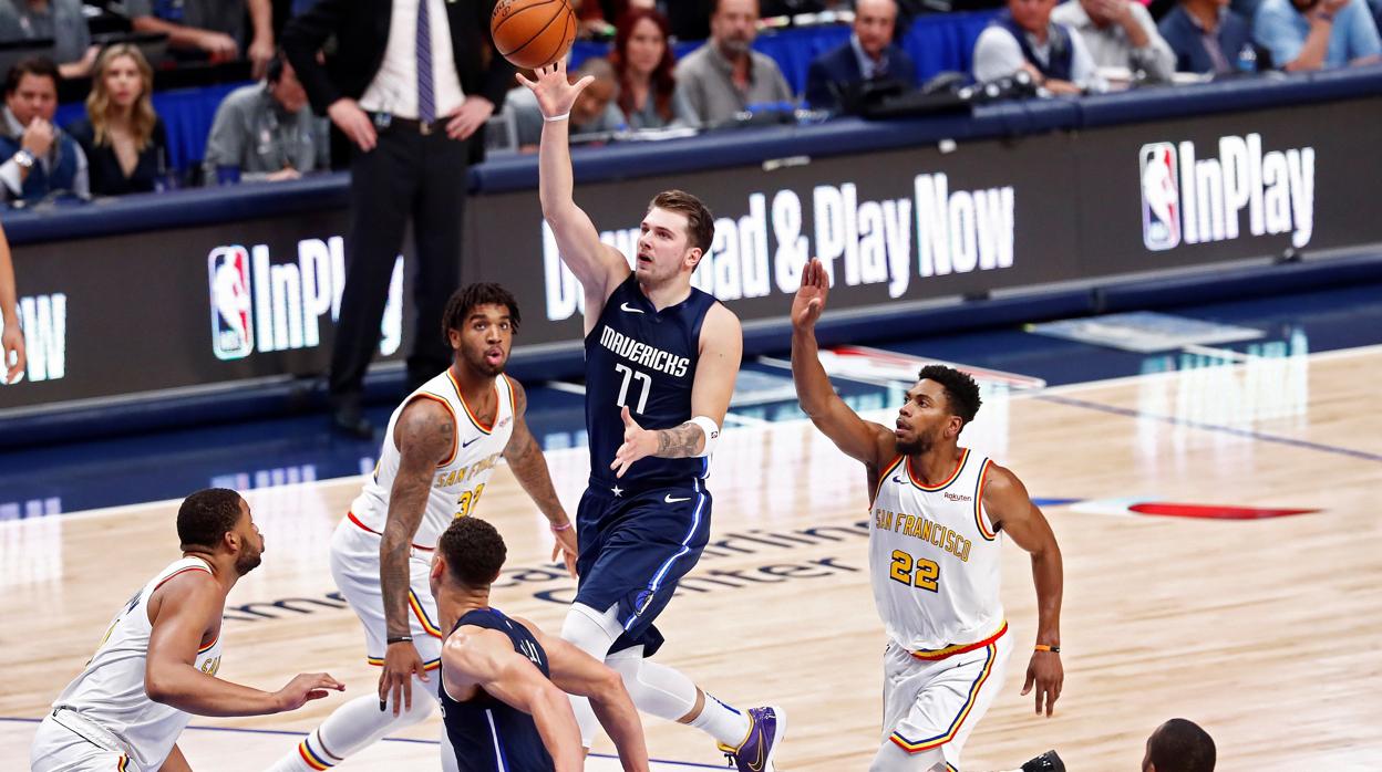 Doncic va sobrado: 22 puntos en el primer cuarto