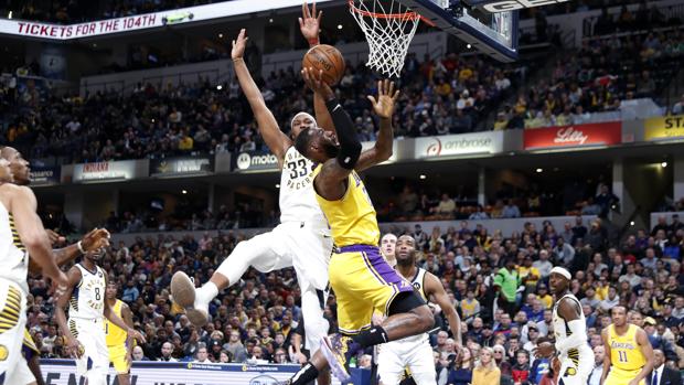 La victoriosa racha de los Lakers se topa con Sabonis