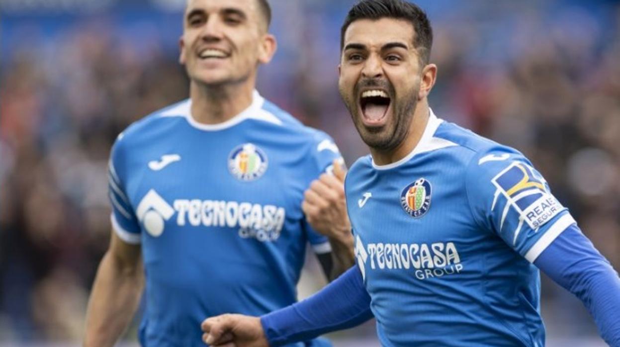 Ángel, 32 años, máximo goleador del Getafe, con ocho tantos