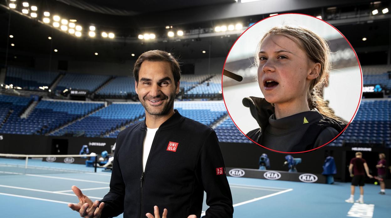 Roger Federer responde al ataque de Greta Thunberg