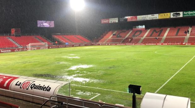 El Mirandés- Zaragoza, aplazado por el temporal