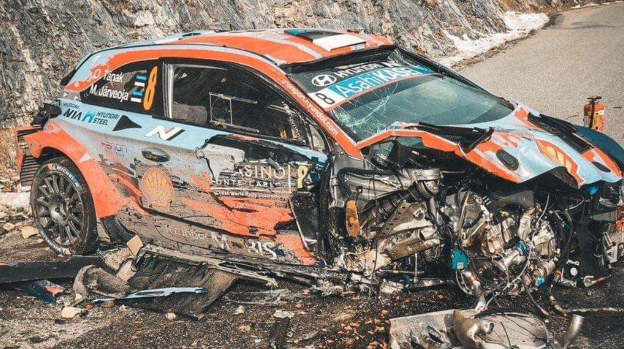 Brutal accidente a 184 km por hora de Tänak y Järveoja