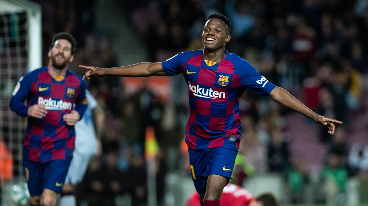 Gol de Ansu Fati (2-0) en el Barcelona 2-1 Levante