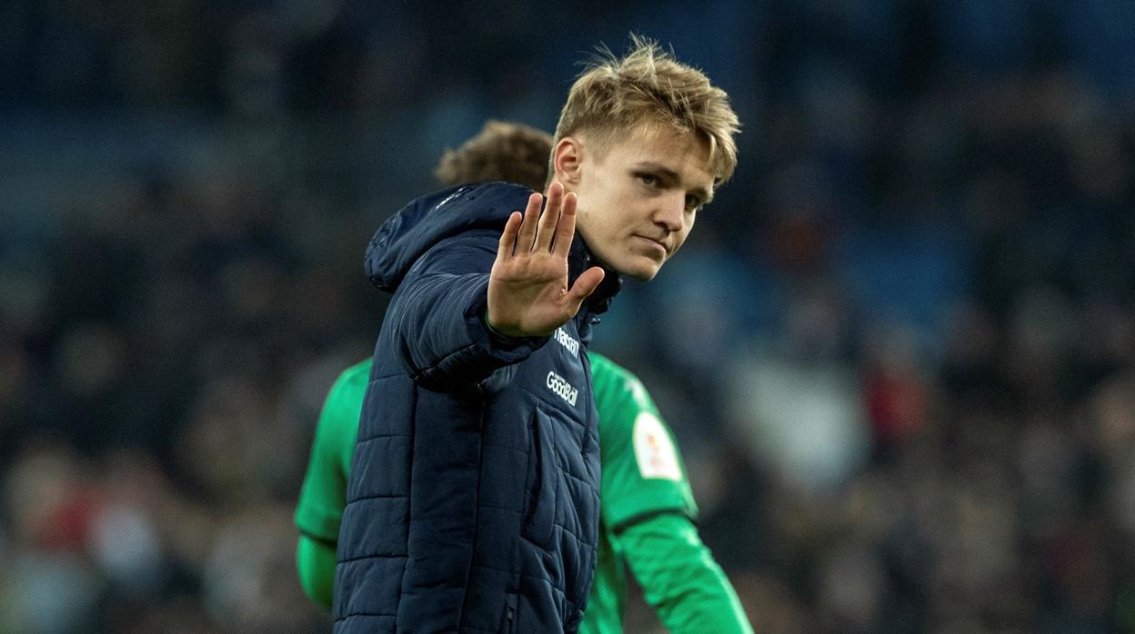 Odegaard tira la puerta del Real Madrid