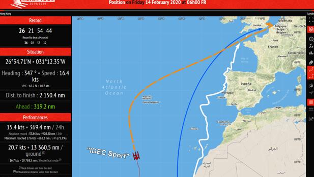 «IDEC Sport» vuelve a acelerar y recupera su ventaja Ruta del Té a 319 millas