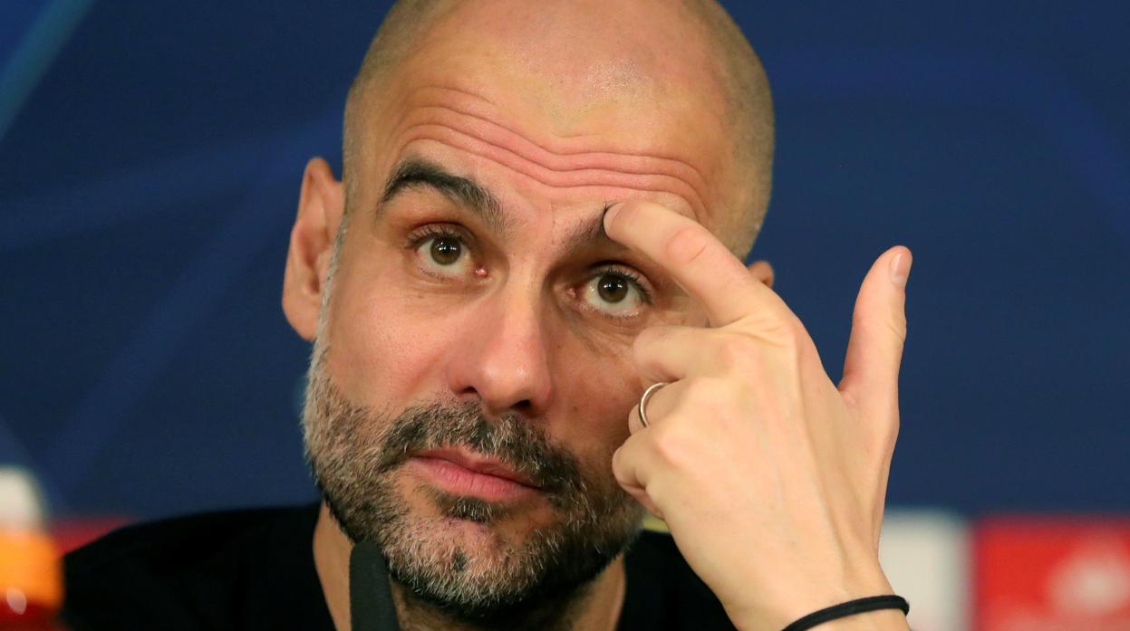 Pep Guardiola, en la previa del Real Madrid-Manchester City