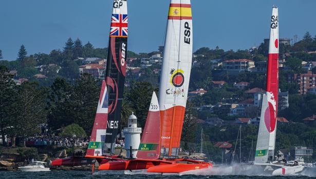 Dos segundos y un quinto puesto del equipo español en su debut en la Sail GP