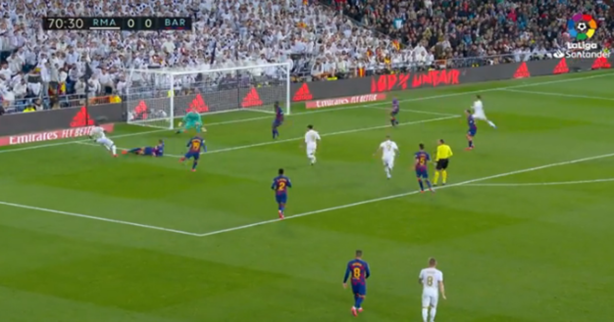 Gol de Vinicius en el Real Madrid 2 - Barcelona 0