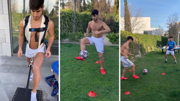 Asensio se pone a punto en casa