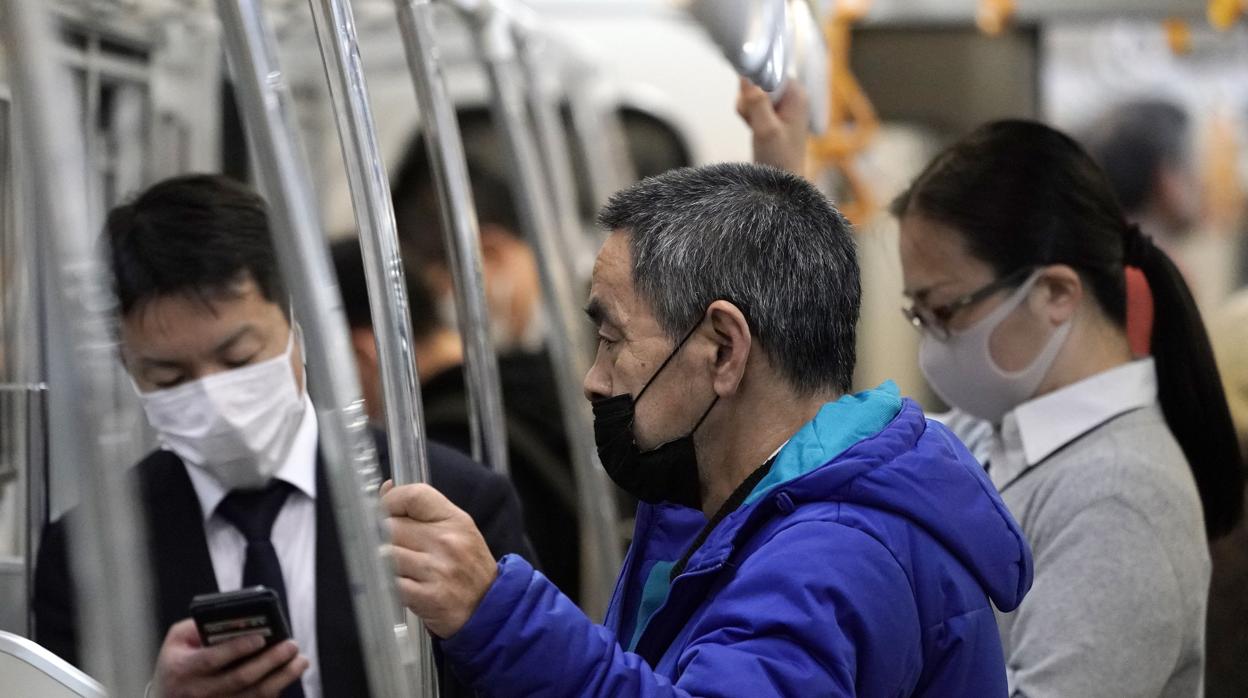 El metro, en Tokio