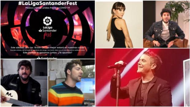 «LaLiga Santander Fest», un macroconcierto virtual para combatir el coronavirus