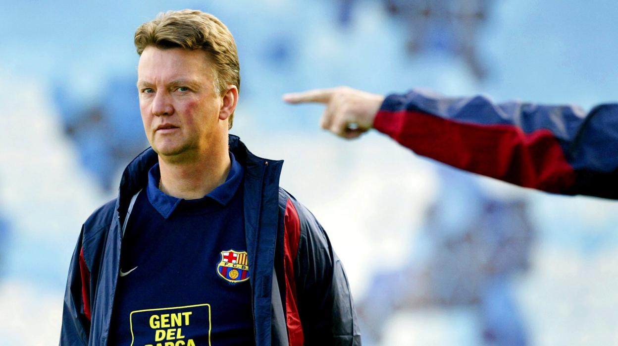 Van Gaal en su etapa en el Barcelona