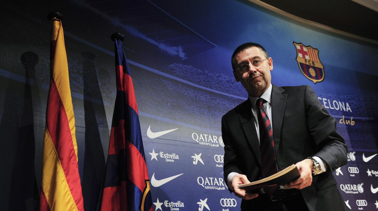 Bartomeu durante un acto del Barcelona