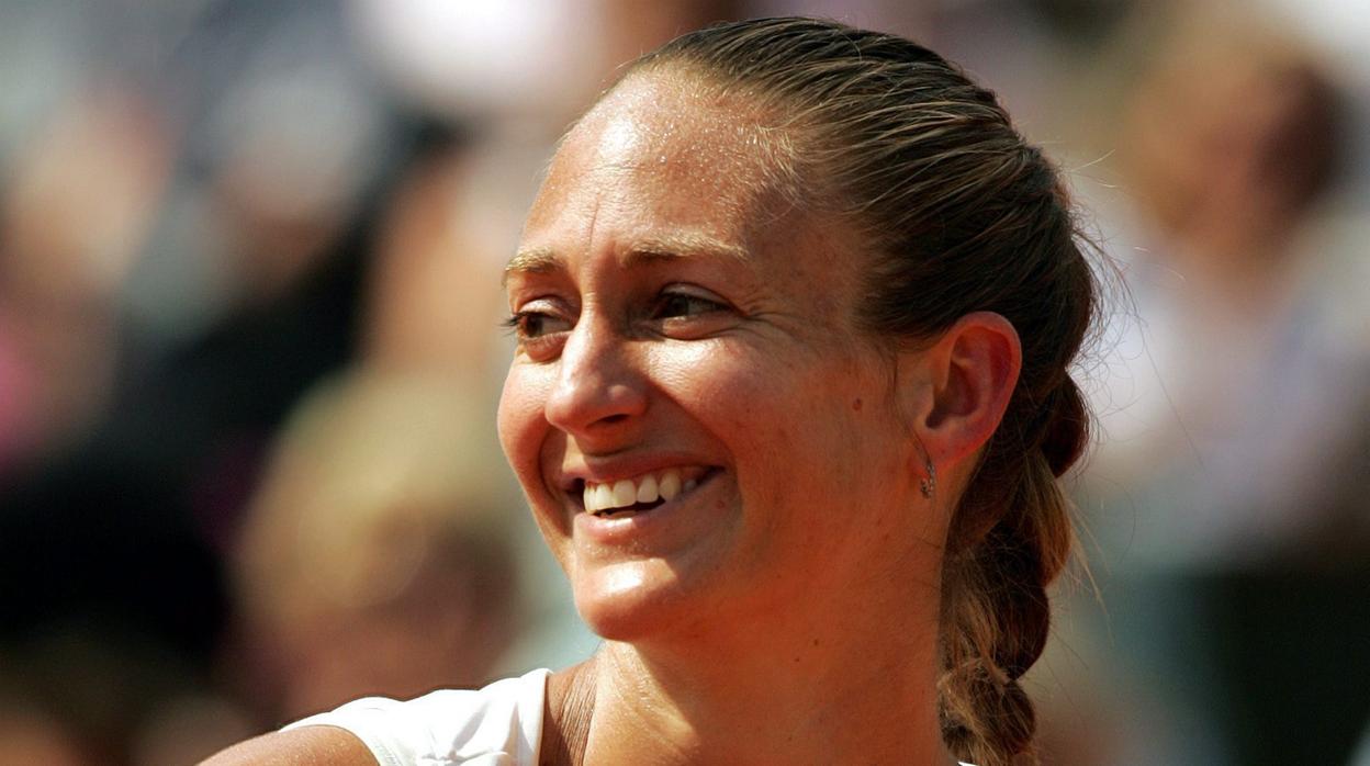 Mary Pierce, en una imagen de 2005 en Roland Garros