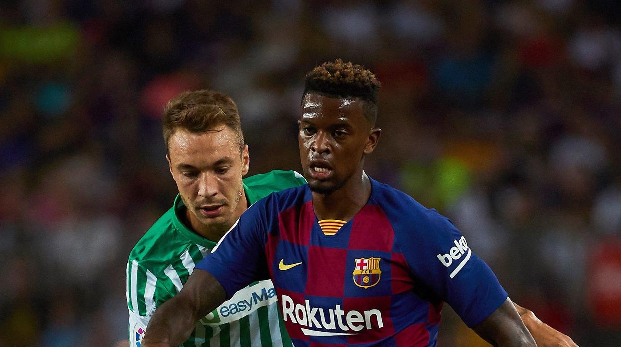 Nelson Semedo durante un partido ante el Betis