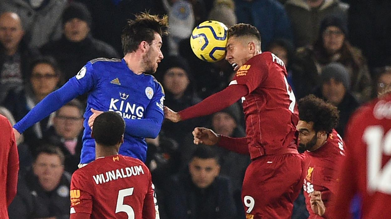 Partido de la Premier League entre el Leicester y el Liverpool