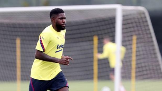 Umtiti, lesionado en el segundo día de entrenamientos del Barcelona