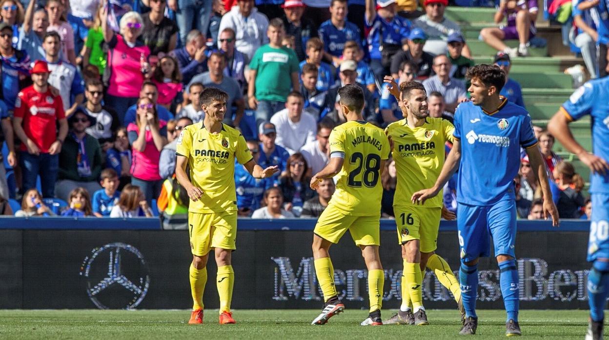 Imagen del partido entre el Getafe y el Villarreal de la temporada 2018-19